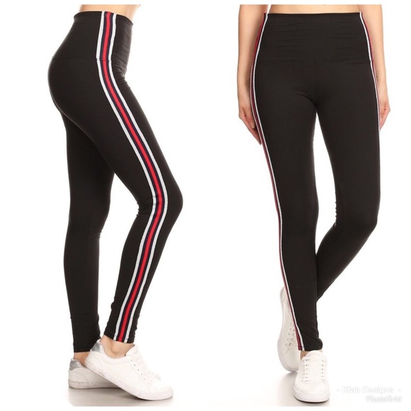 🛍ALMOST GONE! Side Stripe High Waisted Leggings - Picture 8 of 8